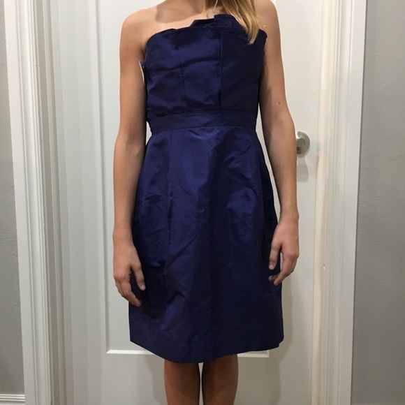 J. Crew Silk Taffeta style 37658 bridesmaid formal party dress - Picture 4 of 8